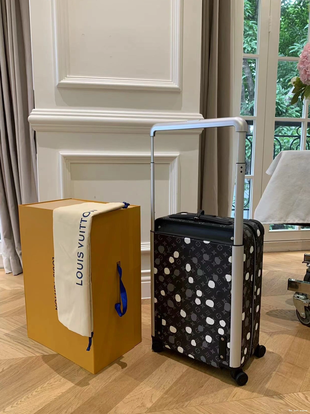YAYOI CABIN 55 HORIZON 37L POLKADOT SUITCASE CUSTOM 0819